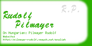 rudolf pilmayer business card